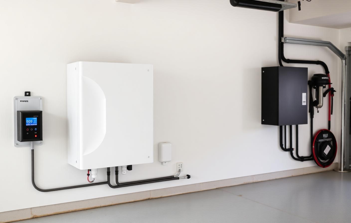 Thuisbatterij in moderne woning