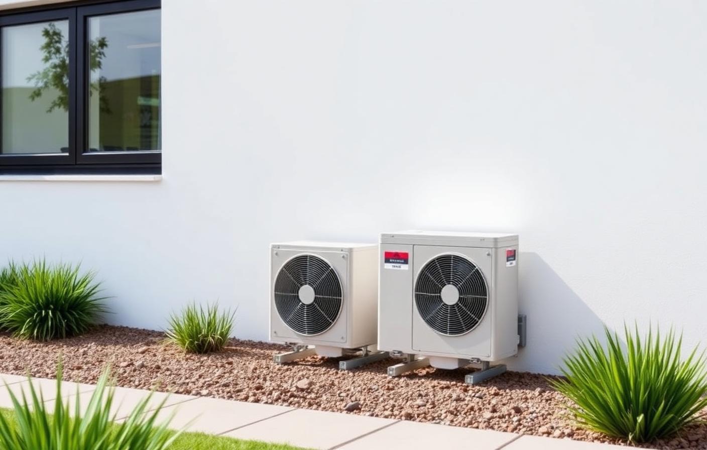 Warmtepomp aan gevel